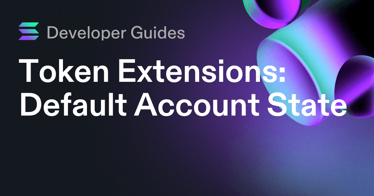 How to use the Default Account State extension